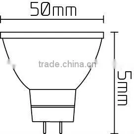 Aluminum Cold Forging LED Dinmmable 3000K MR16 Spotlight warm white 12 volt led light