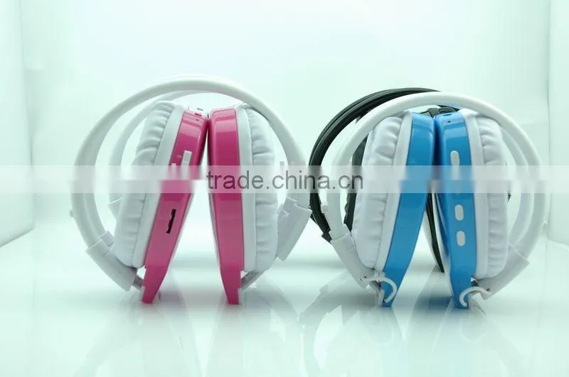 2014 Perfect bluetooth headset with stereo hifi sound quality and tf card slot fm radio function