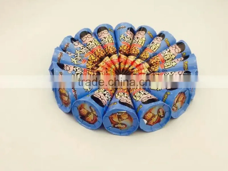 Wholesale Best Selling Cone chocolate with Mini biscuit