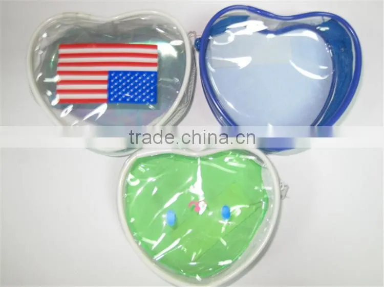 Custom Plastic PVC clear bag with logo print