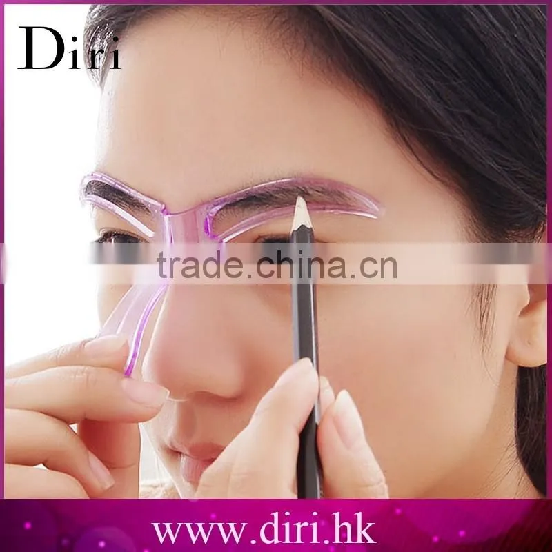 China Factory Plastic DIY Shaping Eyebrow Template, Eyebrow Shape Stencil, Makeup Grooming Tool