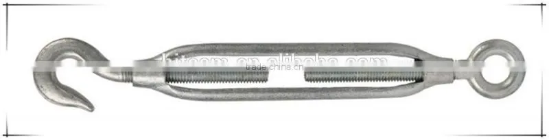 Open Die Forged Electro Galvanized JIS Frame Turnbuckle with eye and hook