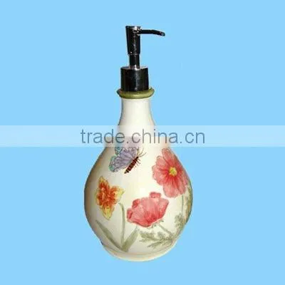 ceramic christmas santa liquid shampoo dispenser
