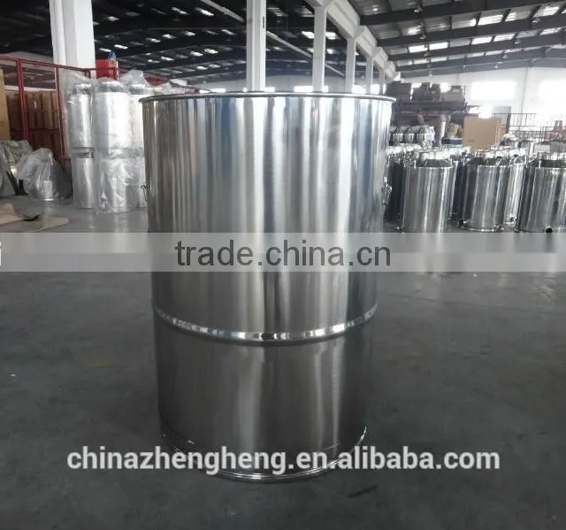 Customizing perforated stainless steel drumwith clamp lid/200L-500L Drum
