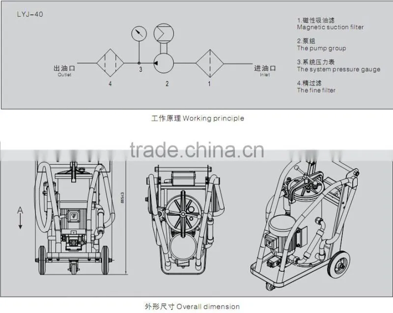 Industrial Machines LYJ-63 Oil Filter Cleaning Machine