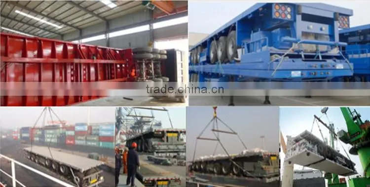 Best selling 40ft heavy flatbed semi trailer made in China