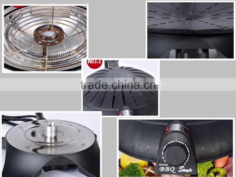 Two types smokeless 3D infrared gril BBQ with low price HJ-BBQ00N