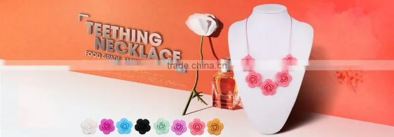 100% Non-Toxic Handmade Cool Jewellery Teething Necklace For Babies