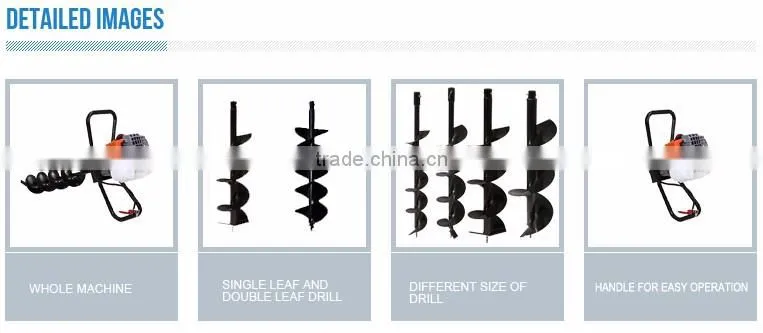 one man hand earth augers