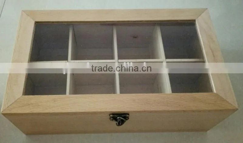 China factory custom storage bamboo wooden tea box
