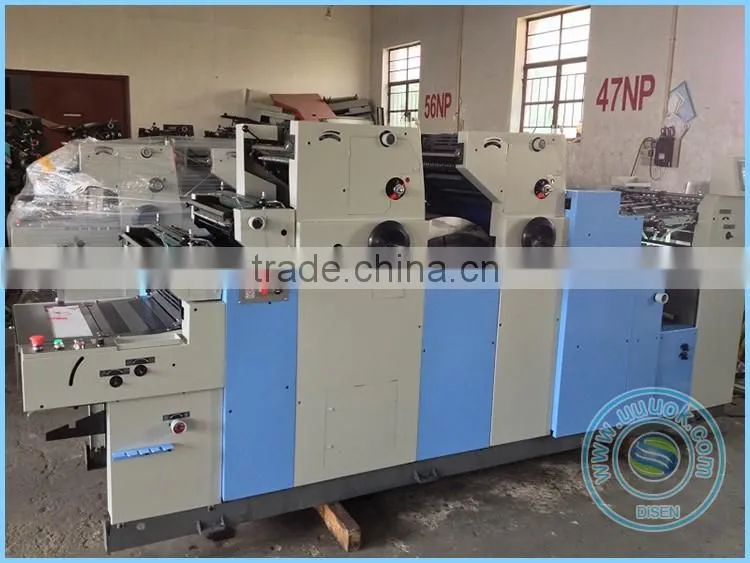 2 color double coding high speed offset printer