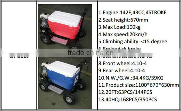 Popular Gas Cooler Scooter 43CC SX-G110