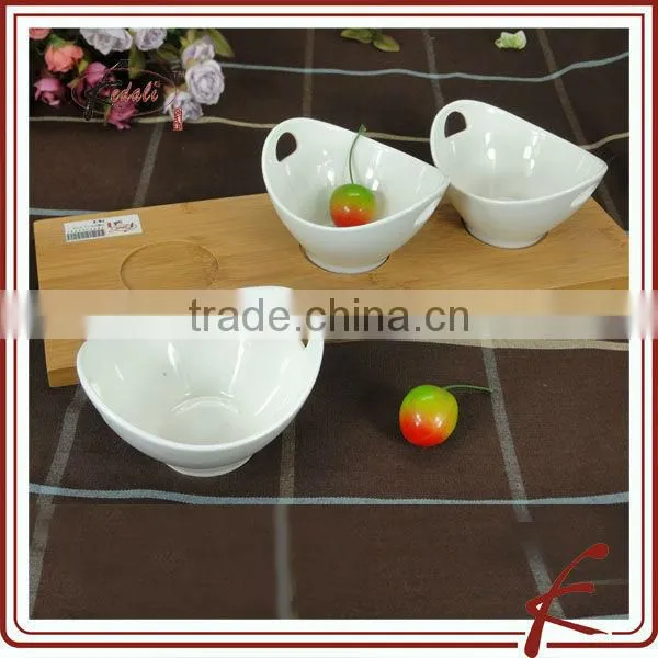 Wholesale White Ceramic Dinner Set Sauce Dish