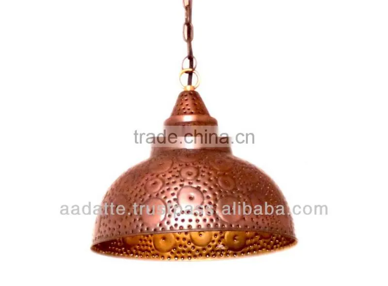 Cone style beautiful crystal pendant light