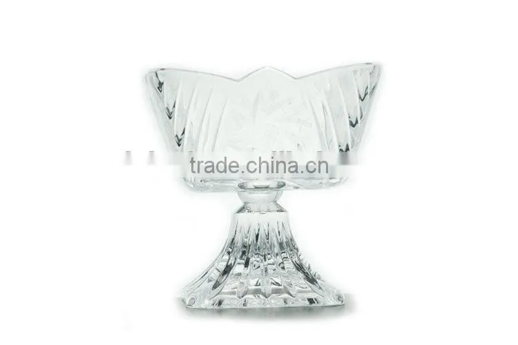 2015 new design high quality glass fruit bowl