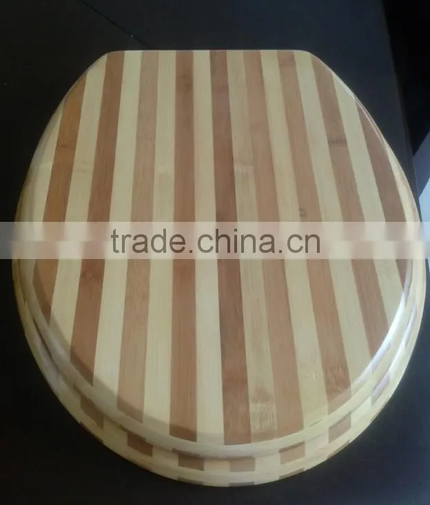 Cheap Price Carbonized/Natural/Stripes Bamboo Toilet Seat, Bamboo Toilet Seat,Carbonized natural Dark/Light bamboo toilet seat
