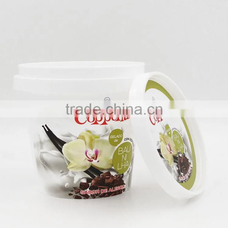 High quality ice cream containers, upmarket ice cream packaging design, reusable ice cream containers with lid