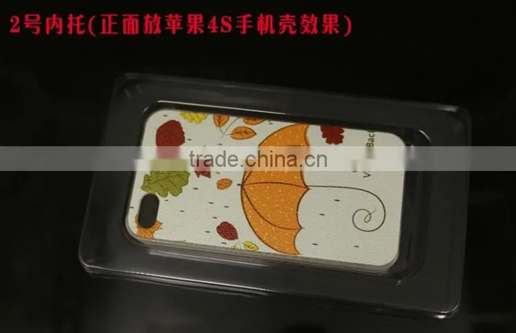 New arrival yellow PVC packaging box for iphone for Samsung, PVC phone case packaging box, custom packaging box