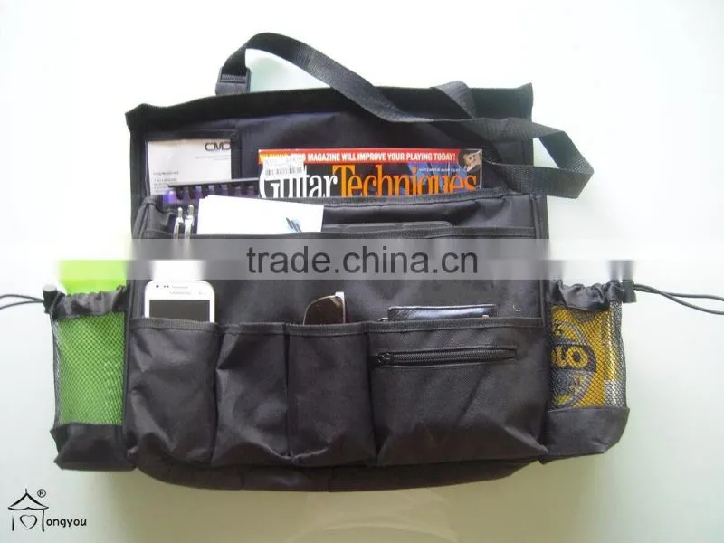 Car storage bag back seat tray car organizer