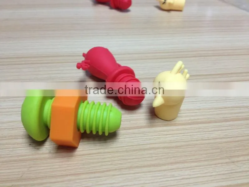 Portable screw shape Tampion silicone champagne stopper