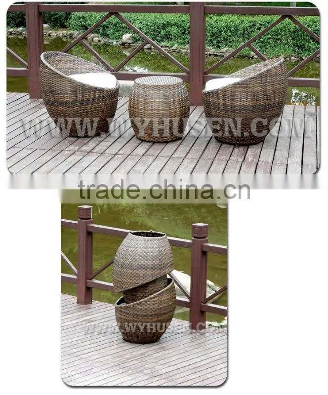 unique design outdoor round rattan sofa set