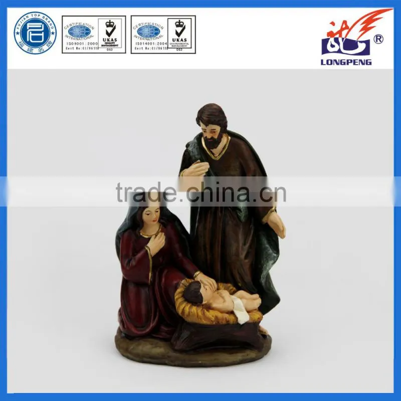 Antique Christmas Holy Family Statue polyresin Holy Family Statue