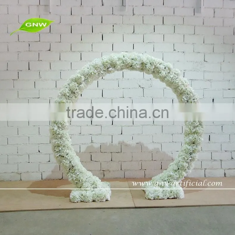 GNW FLW1601001new hot sale rose hydrangea orchid Artificial flower wall wedding backdrop