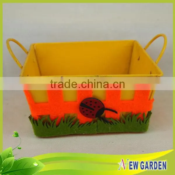 High Appraise Unique Metal Storage Basket,Decorative Metal Flower Pot