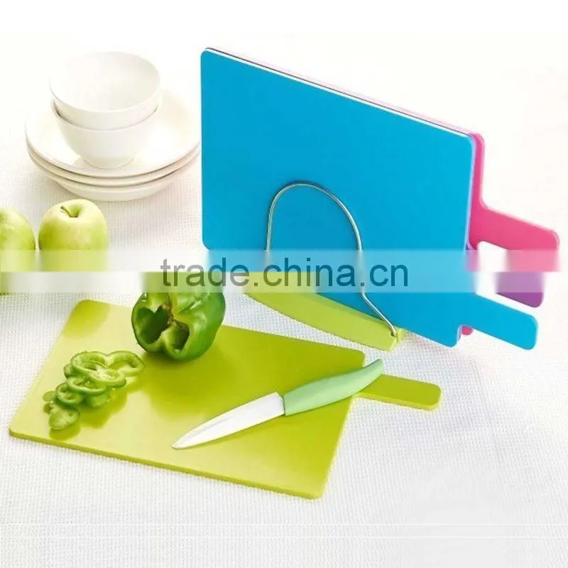 Antibacterial non slip plastic kitchen chopping blocks