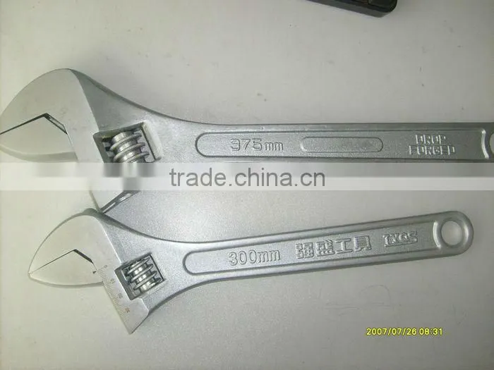 150-600mm Drop forged adjustable wrench.PVC handle