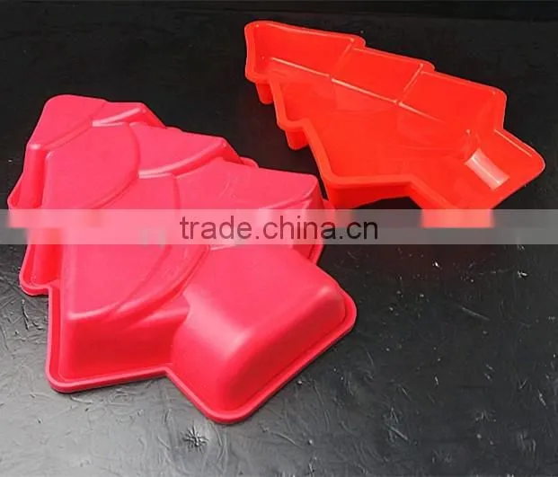 10107 Christmas tree shaped silicone chocolate mould and mold