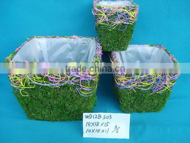 Handmade Decorative Flower Basket with handle