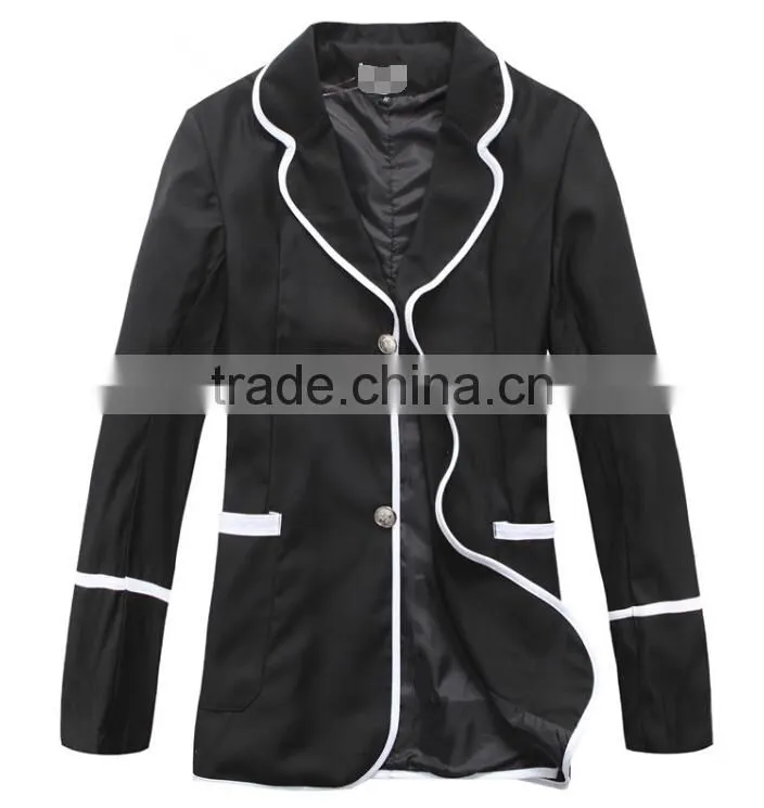 2017 custom korean style high quality fashion school jacket