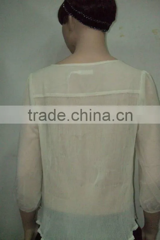 newest hot selling lady apparel blouse