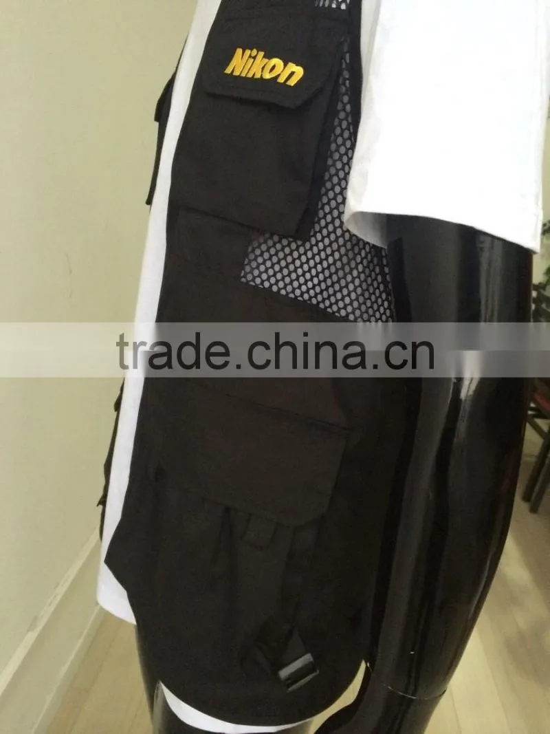 Multipocket shooting vest uniform vests with pockets mesh vest