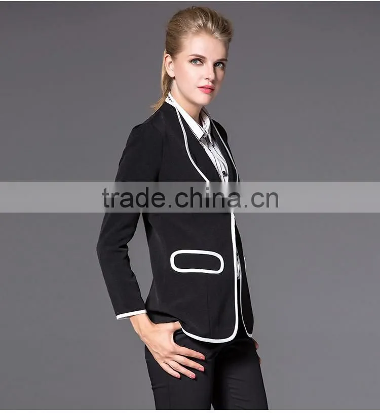 2016 new arrival office uniform woman suit girls formal suit