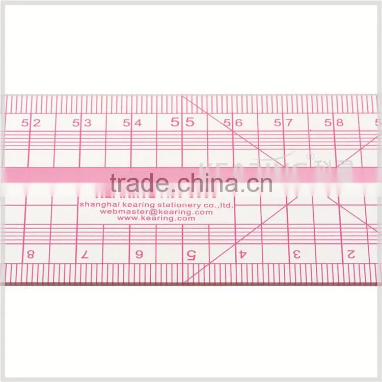 Kearing High Quality 60cm Fashion Design Garment Rulers Straight Pattern making ruler with Grading Grids # 8005