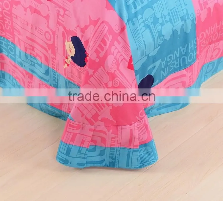 Made in China 100%cotton cartoon bedding set