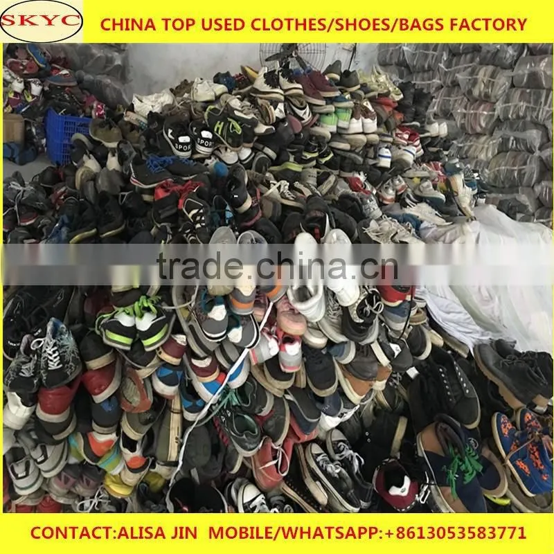 Dongguan second hand shoes factory supply Africa buyers stock sorted high quality hot sale used shoes for children adults
