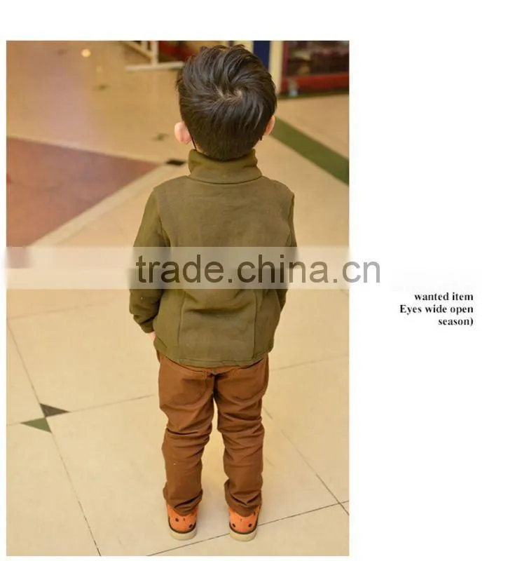 High Quality Dark Blue British Style Kids Winter Coats