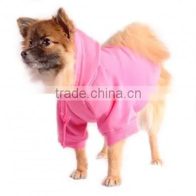 plain pink dog hoodie