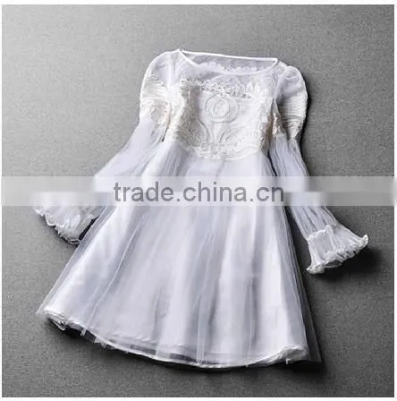 White Sexy Korea Skirt Girl Dress Patterns Formal Dress With White Custom Garment