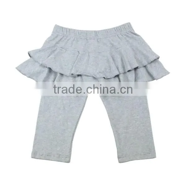 New fashion spring fall solid leggings baby girl skirt long pants wholesale children's boutique clothing