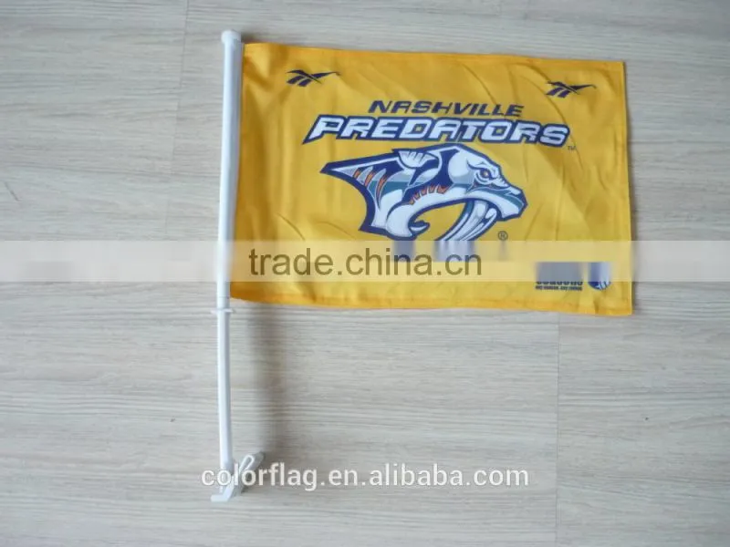 custom polyester car window flag