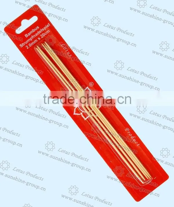 Bamboo Material Double Points Knitting Needles Sock Knitting Needle in Bilster Packing