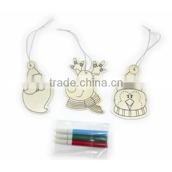 Drawing Board Wooden 3 Different Designed Colour in Christmas Decorations