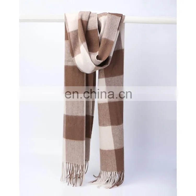 2017 New Big Plaid Cashmere Scarf Wholesale