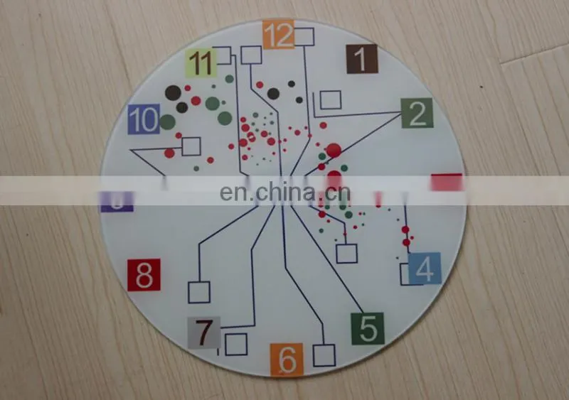 sublimation coated blank christmas glass clock