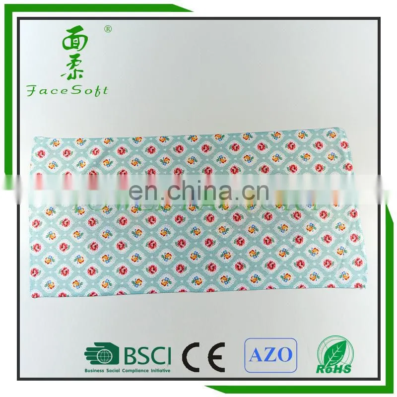 custom design kitchen cleaning use cheap polyester microfiber printed tea towel