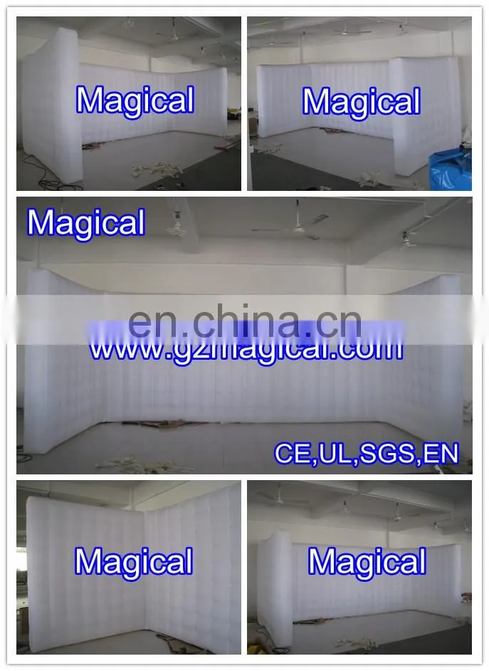 temporary indoor cube inflatable air wall partitions